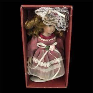 Far East Brokers and Cons Inc Porcelain Doll In Box